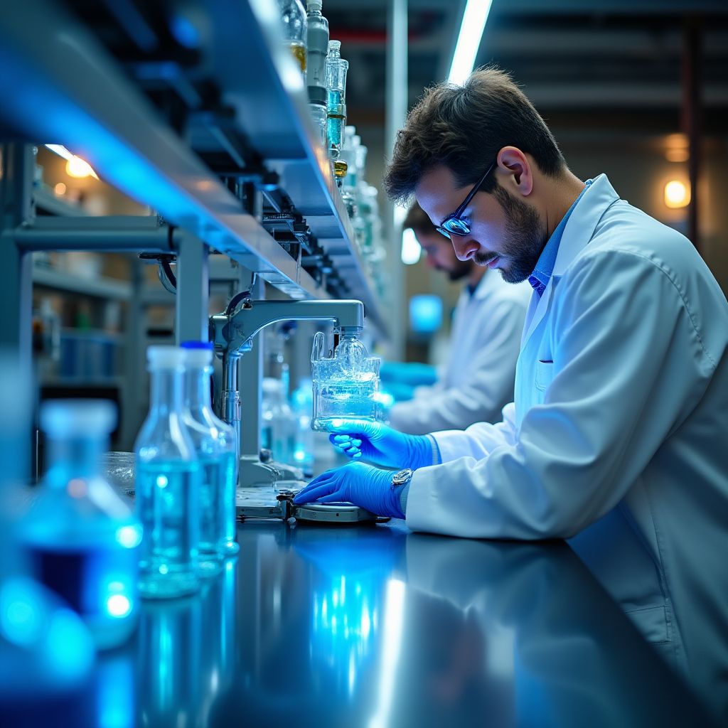 Laboratorio de análisis de petróleo